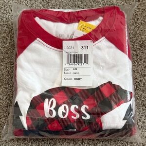 The Children's Place Red and White Pajama Set Size L (10/12)